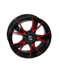 Sportmax Racing SR-508 Black+Red. Ins. R18 W7.5 PCD10x112/114.3 ET42 DIA67.1   